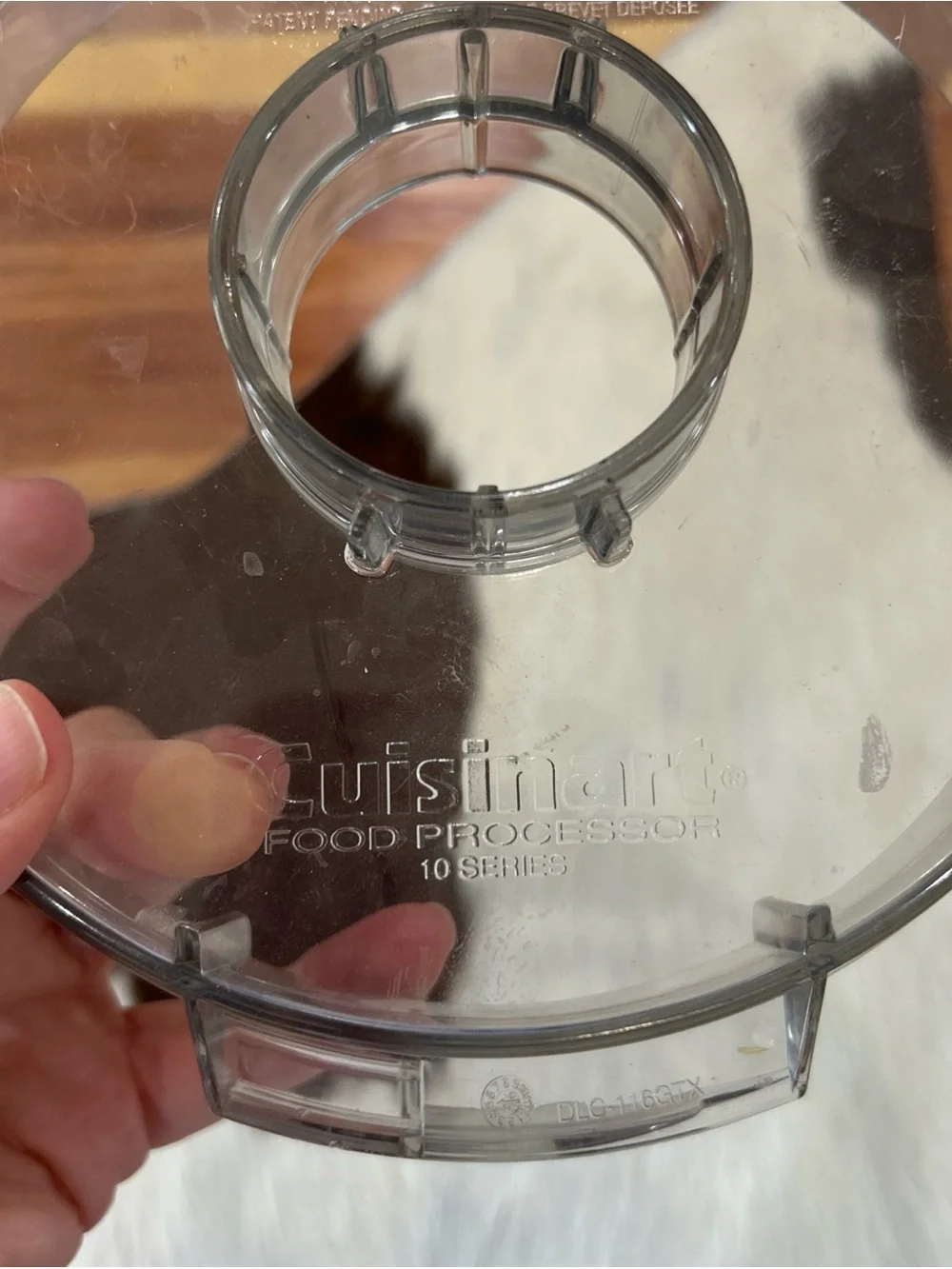CUISINART Food Processor DLC-5/DLC-10 - BOWL LID with Center Cap - DLC-116GTX